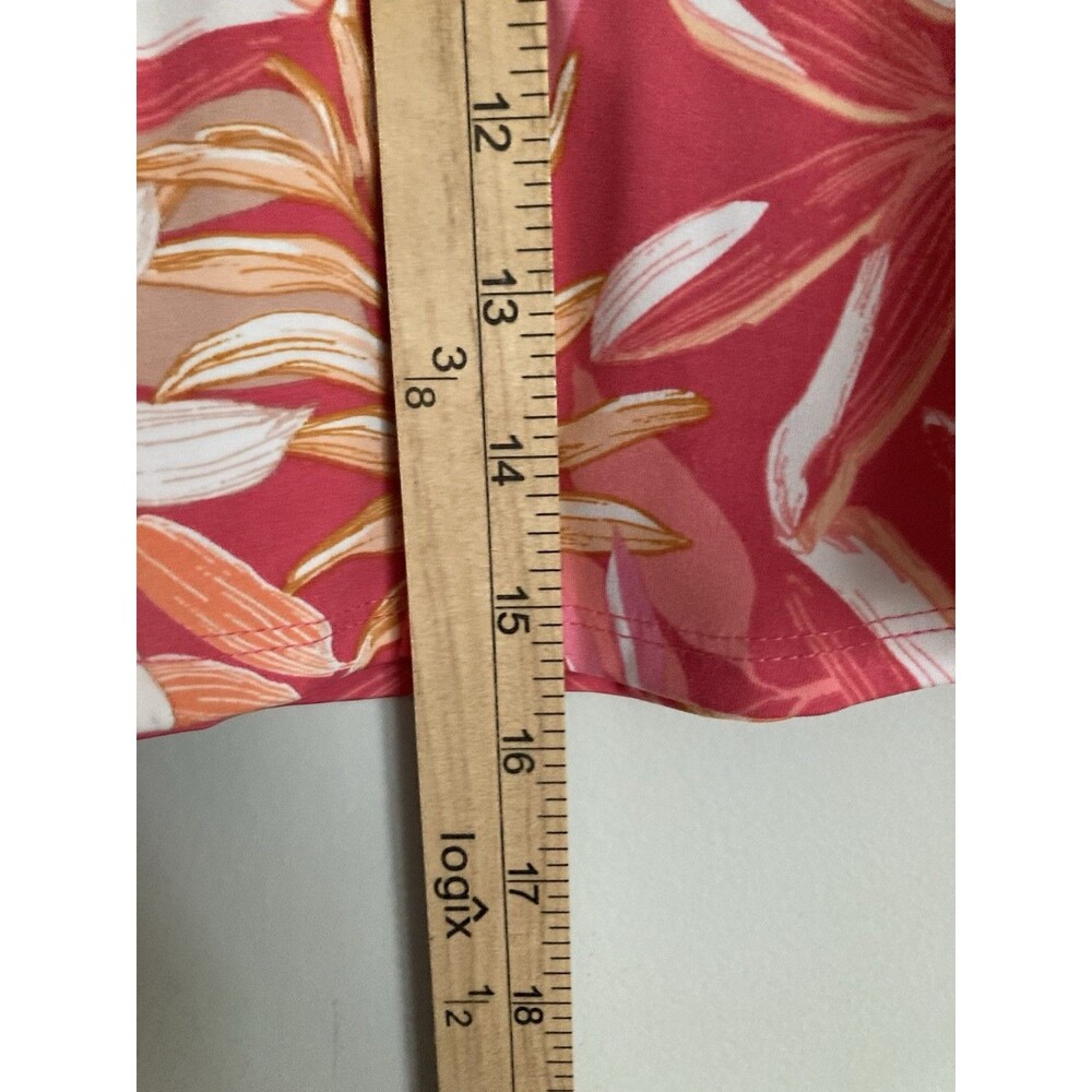 Tommy Bahama Everyday Active Floral Skort LARGE Ruffle Pink Orange Activewear - Picture 8 of 8